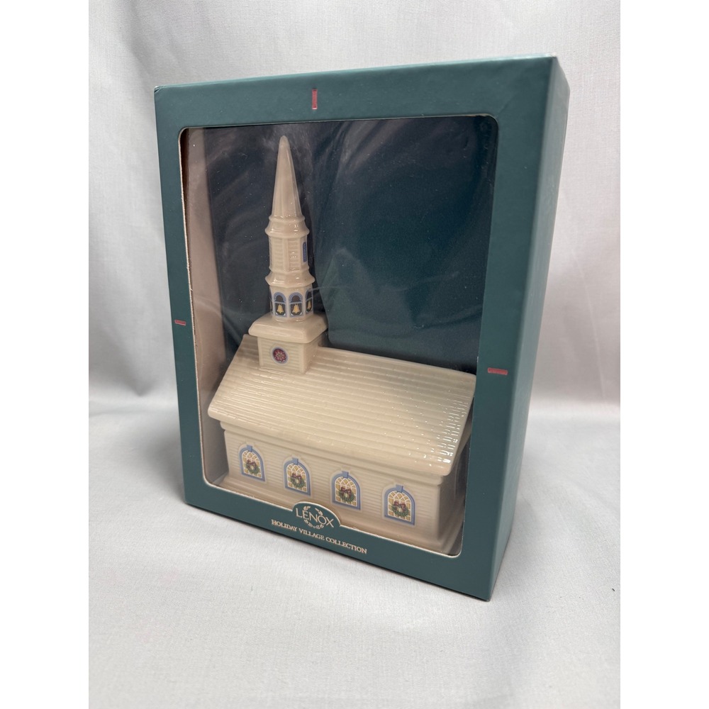 Lenox Olde Village Church Holiday Village Collection Cream 1992 Vintage